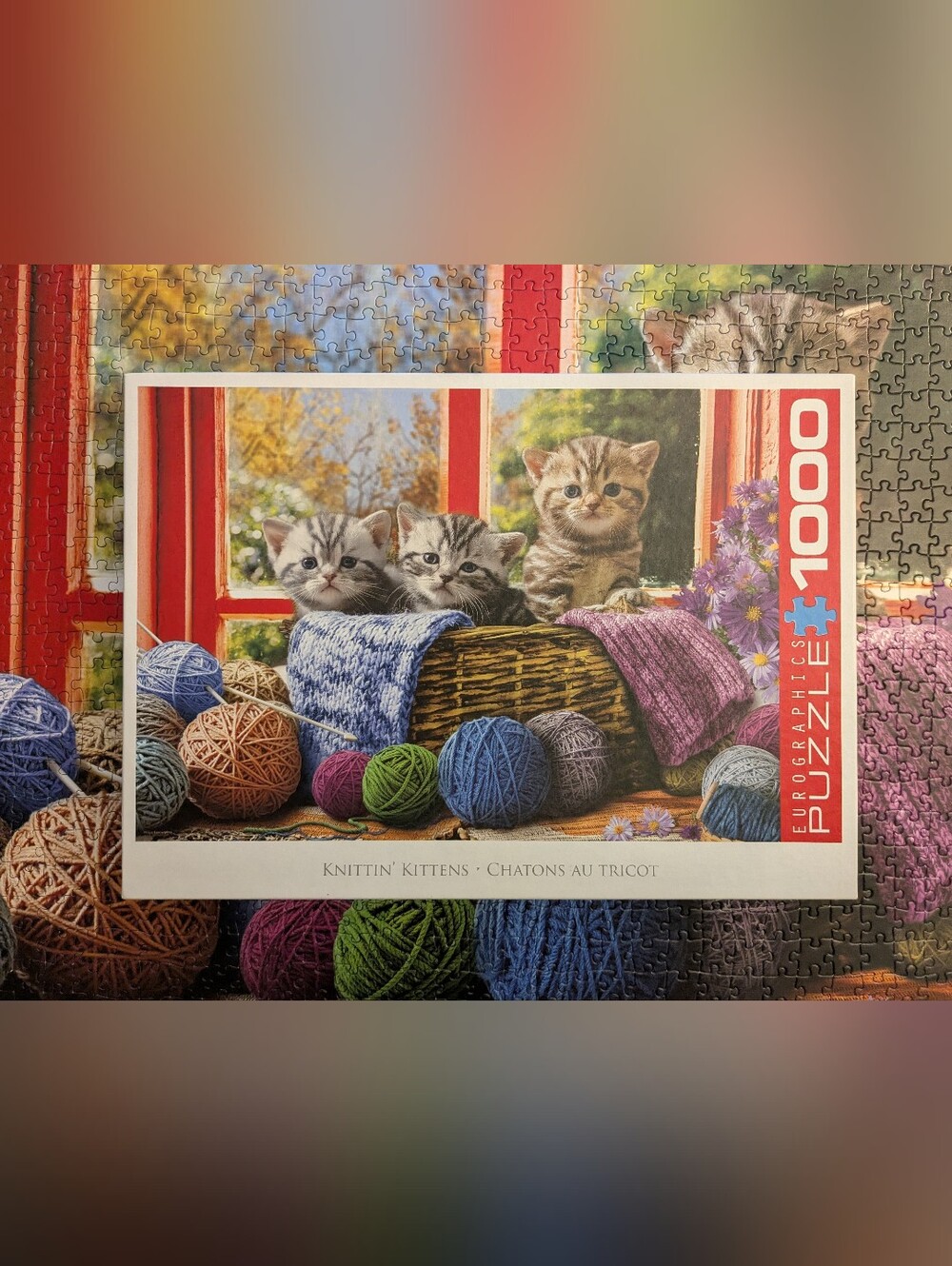 Eurographics 1000 Piece Puzzle - Knittin' Kittens